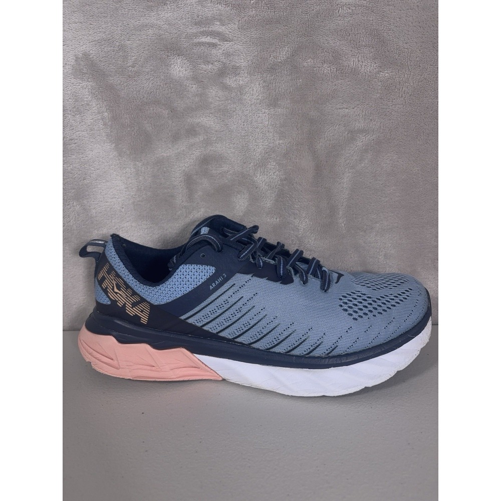 Hoka One One Arahi 3 Running Shoes Womens 7 Blue Stability Athletic F27219E